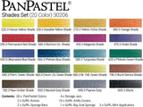 Panpastel Ultra Soft Artist Pastel, 20 Color Shades Set w/ Sofft Tools