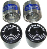 Bearing Buddy Wheel Bearing Protectors with Bra, Pair, Chrome, 2.047"