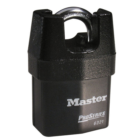 Master Lock 6321 ProSeries Padlock, 1" x 2.1" x 4", Black
