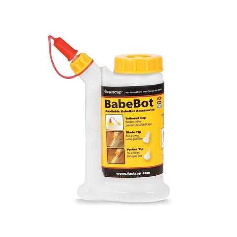 FastCap 4 oz BabeBot Glue Bottle, with 2-Chamber No-Drip System, with 2 Tips