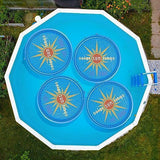 Solar Sun Rings Circular Solar Heating Swimming Pool Cover, Blue