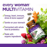 New Chapter Every Woman Multivitamin Fermented with Probiotics + Iron + Vitamin D3 + B Vitamins + Organic Non-GMO Ingredients - 72 Count