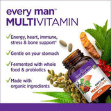 New Chapter Every Man, Men's Multivitamin Fermented with Probiotics + Selenium + B Vitamins + Vitamin D3 + Organic Non-GMO Ingredients - 72 Tablets