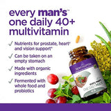 New Chapter Every Man's One Daily 40+, Men's Multivitamin Fermented with Probiotics + Saw Palmetto + B Vitamins + Vitamin D3 + Organic Non-GMO Ingredients - 48 Tablets