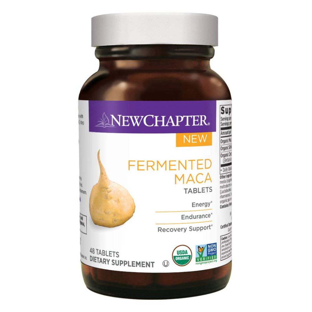 New Chapter Fermented Maca Supplement - Energy, Endurance, Recovery Support - 48 Tablets