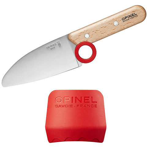 Opinel Le Petit Kids Educational Cooking Chef 2 Piece Set Includes a Knife and Finger Guard