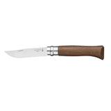 Opinel N°08 Stainless Steel Folding Everyday Carry Locking Pocket Knife with Walnut Handle