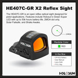 Holosun HE407C-GR X2 Reflex Green Optical Sight