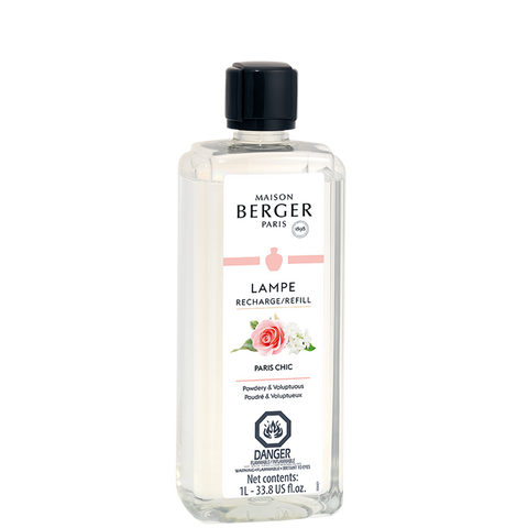 Paris Chic - Lampe Berger Fragrance Refill for Home Fragrance Oil Diffuser - 33.8 Fluid Ounces - 1 Liter