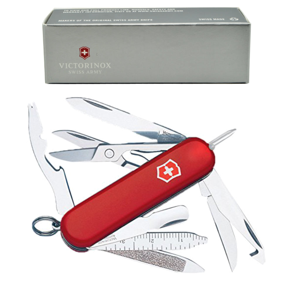 Victorinox Swiss Army Midnite MiniChamp Red Multi-Tool Folding Pocket Knife