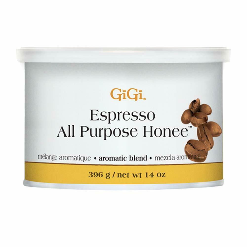 GiGi Espresso All Purpose Honee Hair Removal Wax with Antioxidant, 14 oz