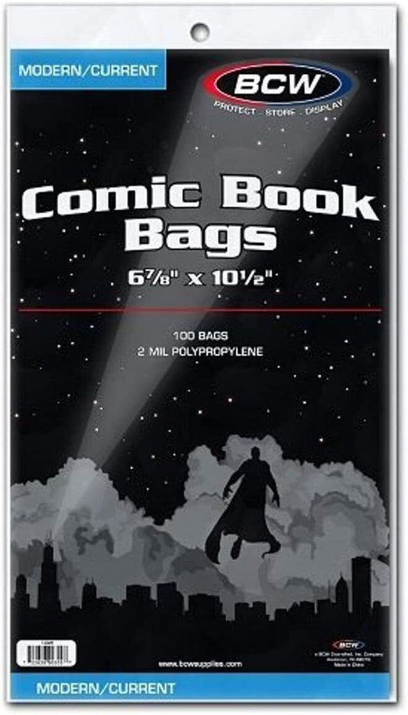 BCW Resealable Comic Bags - 6 7/8 X 10 1/2 - 100 Bags