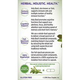 New Chapter Holy Basil Force Supplement Supports Healthy Immune System, Memory, Focus Non-GMO - 120 Vegetarian Capsules