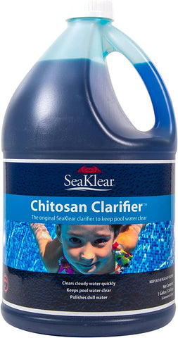 WQA Certified - SeaKlear Natural Clarifier for Pools, 1 Gallon Bottle