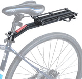 Lumintrail Bike Cargo Rack LC-671-03 Seatpost Mounted Bicycle Luggage Carrier with 20 LBs Weight Capacity for Trunk Bags and Quick Release Handle