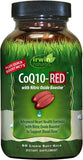 Irwin Naturals CoQ10-RED with Nitric Oxide Booster & MCTs - Advanced Heart Health Formula Supports Healthy Blood Flow & Energy Production - High Absorption Antioxidant Protection - 60 Liquid Softgels