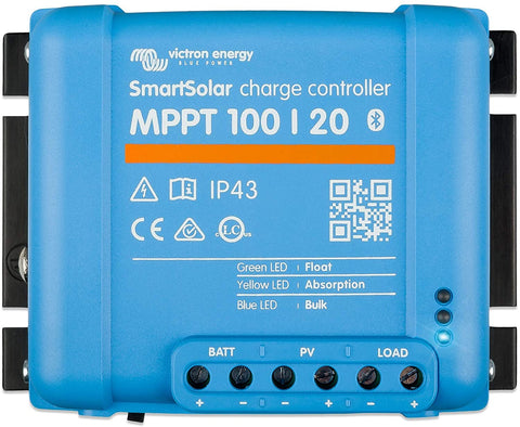 Victron Energy SmartSolar MPPT 100V 20 amp 12-24-Volt Solar Charge Controller (Bluetooth)