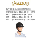 Ovation Deluxe Schooler Riding Helmet, Dark Gray, Medium/Large