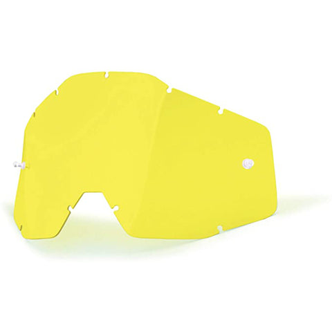 100% Replacement Lens for Racecraft, Accuri, and Strata Goggles, Assorted Colors