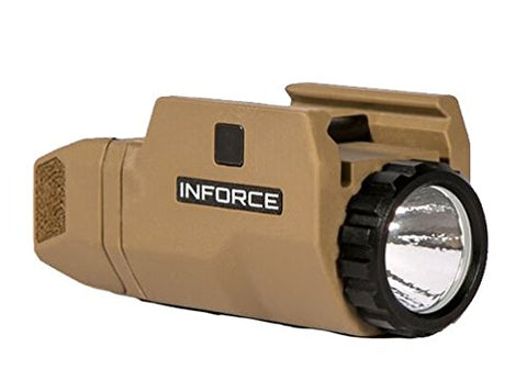 InForce APLc Compact WML Weapon Mounted White Light Auto Pistol 200 Lumens (Not Glock) - Tan