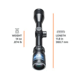 Bushnell Banner Riflescope 3-9x40 Multi-X Reticle Rifle Scope, Black