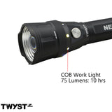 Nebo Twyst Z 400 Lumen Flashlight, Lantern, Work Light with 4x Zoom