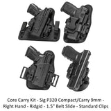 Alien Gear Holsters Core Carry Kit Sig P320 Compact/Carry 9mm - Right Hand