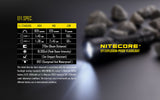 NiteCore EF1 830 Lumens LED Flashlight Black