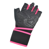 Half Finger Weight Lifting Gloves with Wrist Wrap