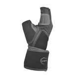 Half Finger Leather Padded Weight lifting Gloves with Wrist Wrap