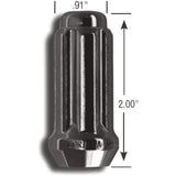 Gorilla Automotive Small Diameter ET Spline Lug Nut w/ Key, 14mm x 1.50, Set of 32