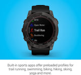 Garmin Fenix 7X Sapphire Solar Edition Smart Watch, Large 51 MM Smartwatch