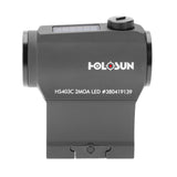 Holosun HS403C Red Dot Sight Solar Power 20mm Micro Sight - Black