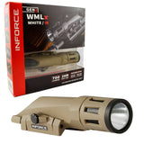 Inforce WMLx White/IR Gen2 700 Lumens LED Weapon Mounted Light (Black WX-05-2) (Flat Dark Earth WX-06-2)