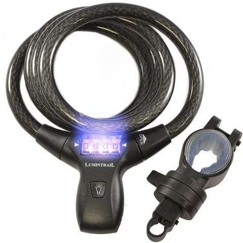 LK21051 Combination Cable Lock w/ LED Illumination