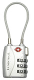 TSA Approved Cable Travel Lock silver