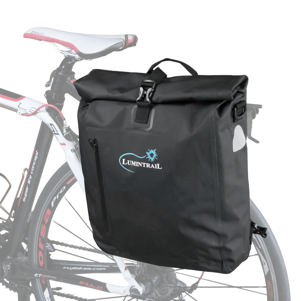 Lumintrail Bike Pannier Bag and Backpack Waterproof Rear Bicycle Bag Fits E-Bike