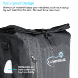 Lumintrail Bike Pannier Bag and Backpack Waterproof Rear Bicycle Bag Fits E-Bike