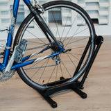 Lumintrail Bike Floor Storage Stand for Mountain and Road Bicycle Indoor Outdoor Garage Storage