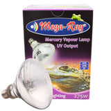 Mega Ray 275W Mercury Vapour Lamp UV Output