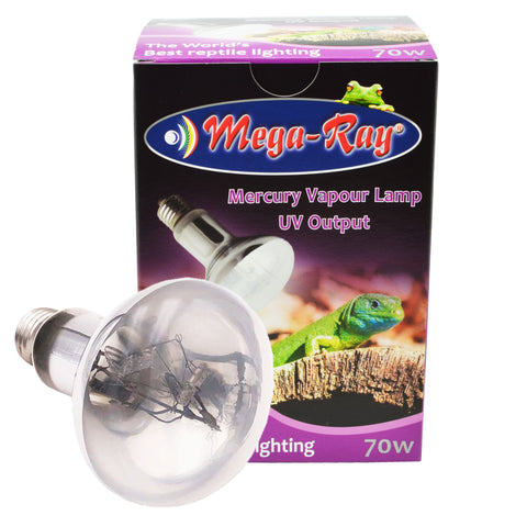 Mega Ray 70W Mercury Vapour Lamp UV Output