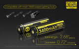 Nitecore NL1834R 3400mAh High-Drain 3.6 V 18650 Battery - USB Charging Port