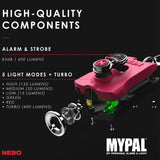 Nebo Mypal Rechargeable 400 Lumen Flashlight and Personal Alarm