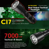 Nitecore CI7 Dual Output Tactical IR Flashlight 2500 Lumens - Black