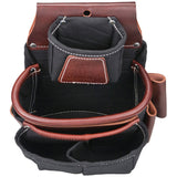Occidental Leather 8581 Fatlip Fastener Bag - Black/Brown