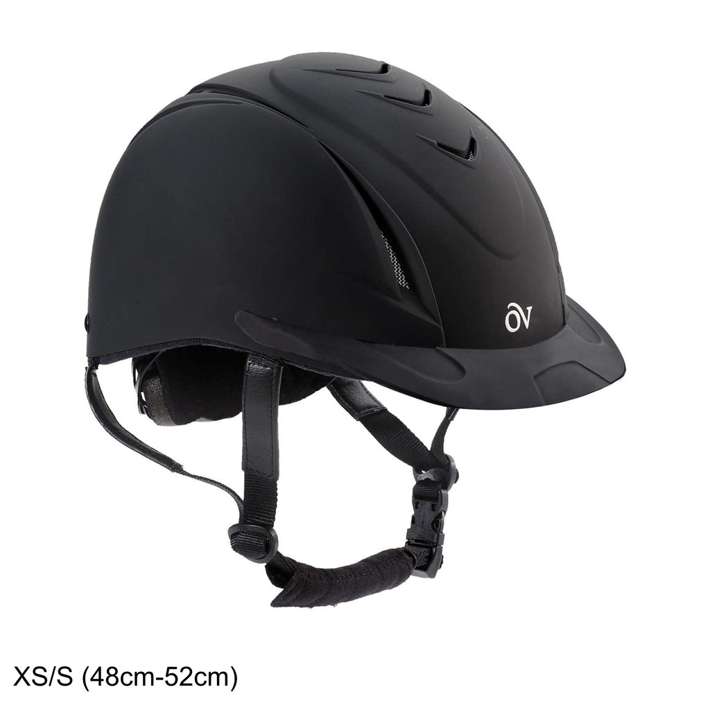 Ovation Deluxe Schooler Riding Helmet, Black, Extra Small/Small