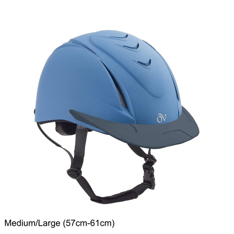 Ovation Deluxe Schooler Riding Helmet, Blue, Medium/Large