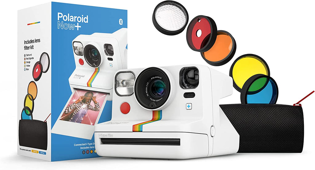 Polaroid Now+ Instant Camera with 5 Piece Lens Filter Kit & Pouch