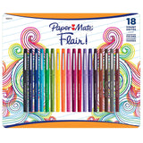 Paper Mate Flair Point Stick Pen Assorted Colors (18-Count)