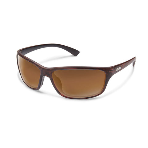 Suncloud Sentry Medium Fit Sunglasses Burnished Brown Frame with Polar Brown Lens